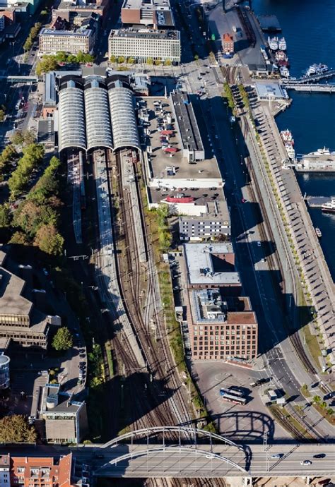 Luftaufnahme Kiel Hauptbahnhof Der Deutschen Bahn In Kiel Im