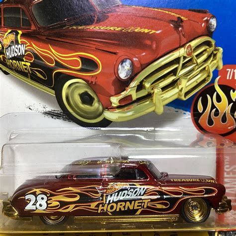 未使用に近いスーパートレジャーハントホットウィール ハドソン ホーネット プロテクター付き STH Hot Wheelsの
