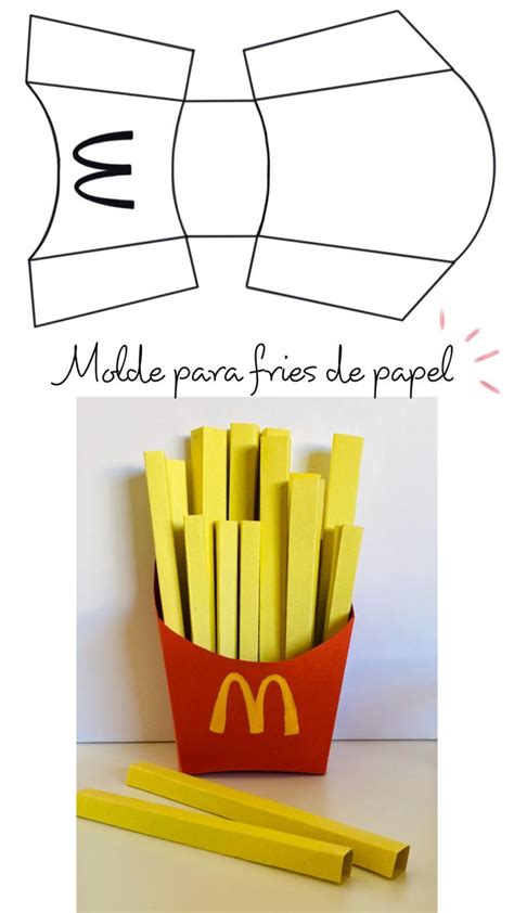 Molde Para Papas Fritas De Papel Molde Fries