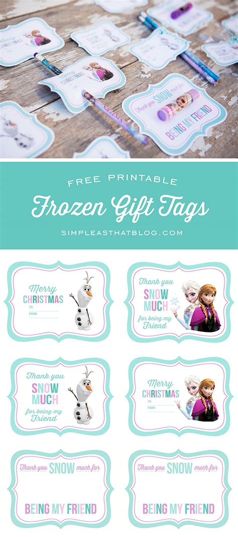 Frozen Name Tags Free Printable