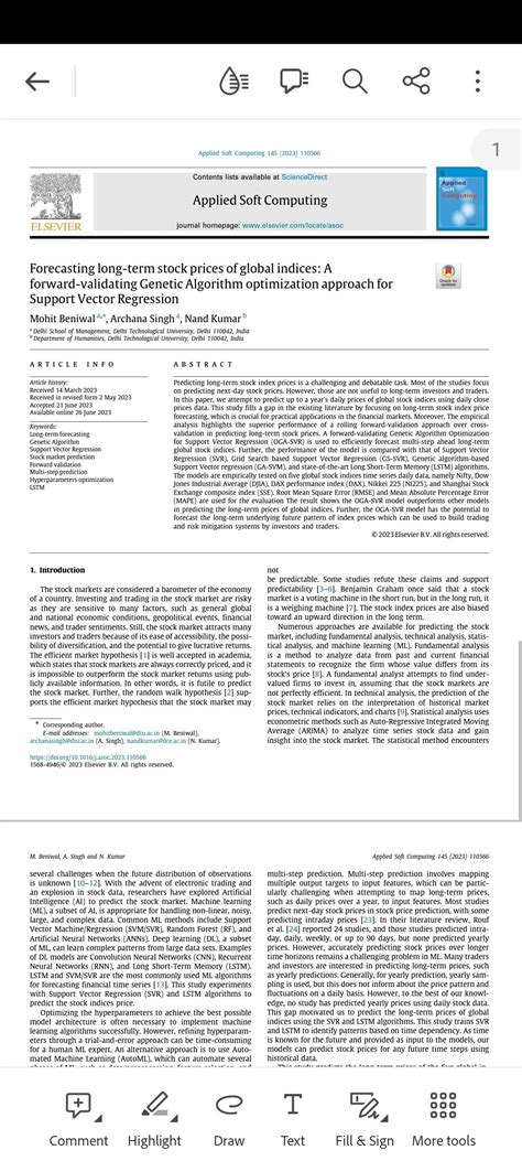 Prof Nand Kumar On Linkedin We Are Happy To Find Our Paper In The