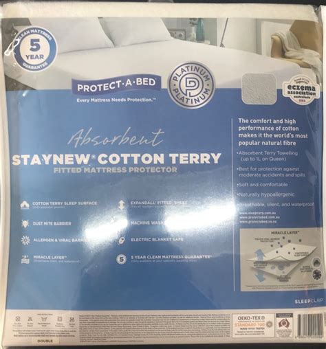 PROTECT- A -BED TERRY MATTRESS PROTECTOR - QUEEN - Furniture Point