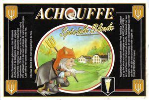 Drink Label Achouffe Speciale Blonde Brasserie D Achouffe Belgium Col Be Beer