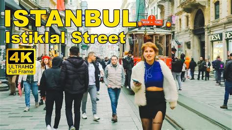 4kwalking Tour Of Istanbuls Istiklal Street Exploring Top Tourist Attractions Youtube