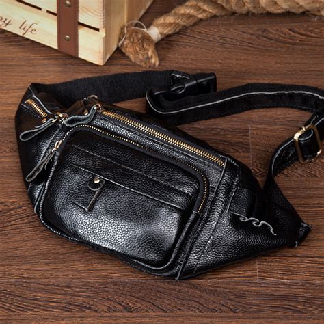 Leather Fanny Pack Mens Waist Bag Hip Pack Belt Bag Bumbag For Men Iwalletsmen