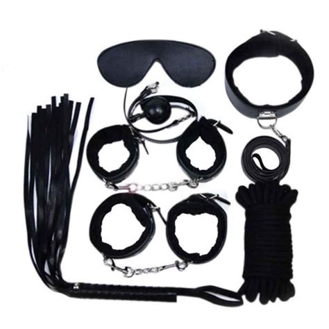 Pcs Set Adult Sex Toys Couples Sexy Lingerie PU Leather SM Sex Bondage Set Toy Bondage