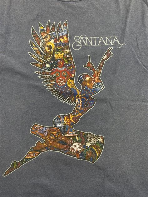 Carlos Santana 2006 Abraxas Angel T Shirt Size S Blue Ebay