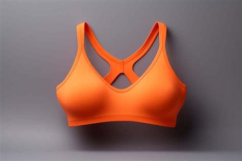 Download Orange Sports Bra On Gray Background Mockups Online Creative