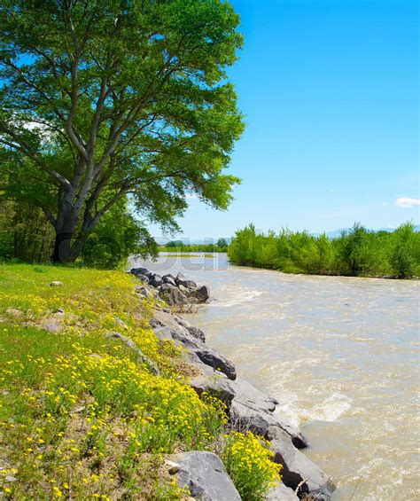 Georgia countryside river | Stock image | Colourbox