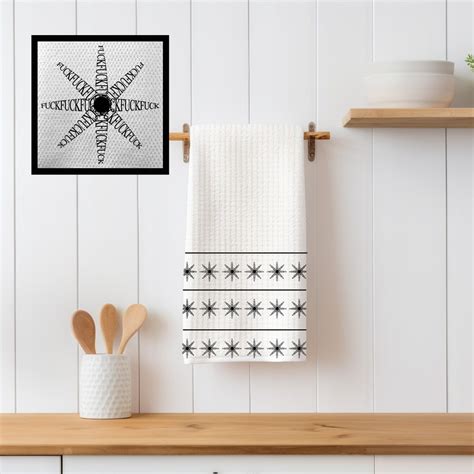 Fuck Kitchen Tea Towel Funny Dish Towel Housewarming Gift Gift For Friend Snarky Gift Home