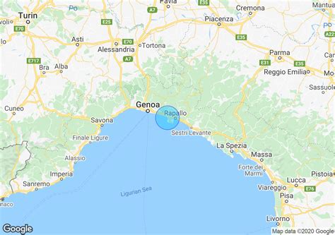 Map Of Camogli Italy