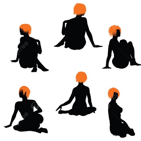 Naked Girl Silhouette PNG Transparent Naked Sexy Girls Silhouette Set Shape Silhouette