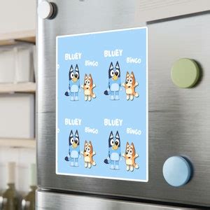 Bluey Bingo Kiss Cut Vinyl Decals Etsy