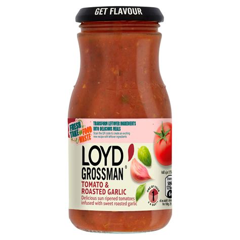 Loyd Grossman Tomato And Roasted Garlic Pasta Sauce 350g Zoom