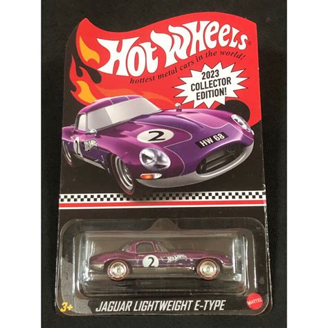 風火輪 hot wheels 2023 捷豹 jaguar lightweight e type 精裝 膠胎 限量 蝦皮購物