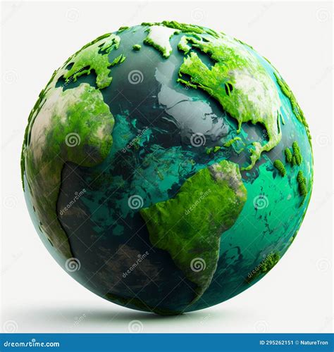 Earth Globe Isolated Earth Globe On White Background Earth Globe