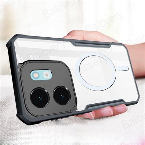 Infinix Smart 9 X6532 Hot 50i X6531 X6531B 黑色防摔亞克力保護套帶磁貼外殼 蝦皮購物