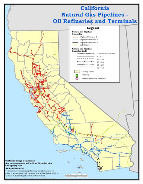 Interstate Natural Gas Pipeline Maps