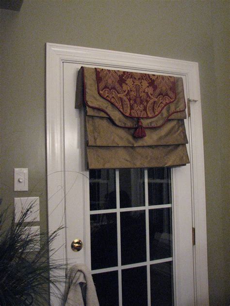 Roman Shade French Door Window Treatments Design Ideas