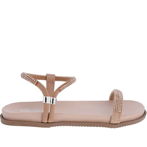 Sand Lia Rasteira Gabriela Strass Corda Camur A Nude Bege