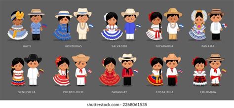 National Costume South America Stock Vectors And Vector Art