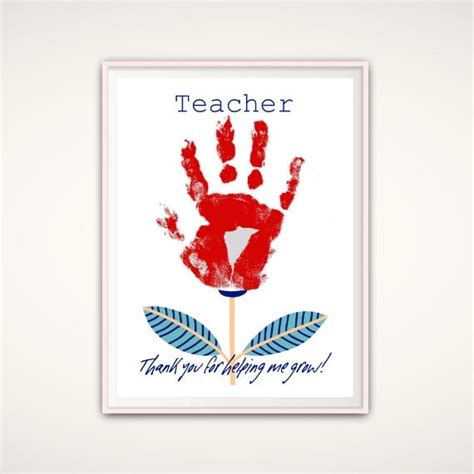 Thank You For Helping Me Grow Teacher Printable Teacher