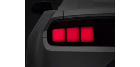 Raxiom Profile Led Tail Lights Gloss Black Housing Red Lens 15 23 Mustang Raxiom