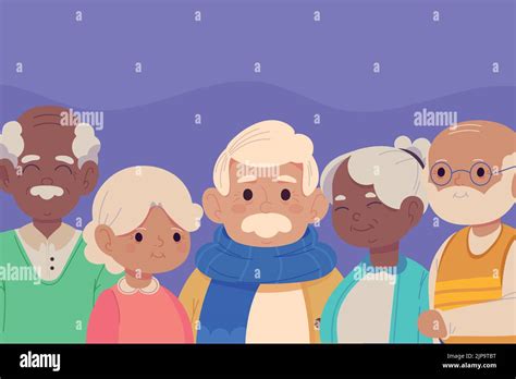 Older People Cartoon Stock Vector Image And Art Alamy