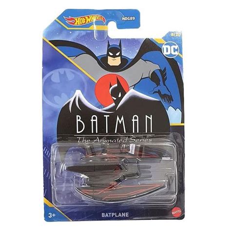 Carrinho Hot Wheels Batplane Batman The Animated Series Dc Mattel Carrinho De