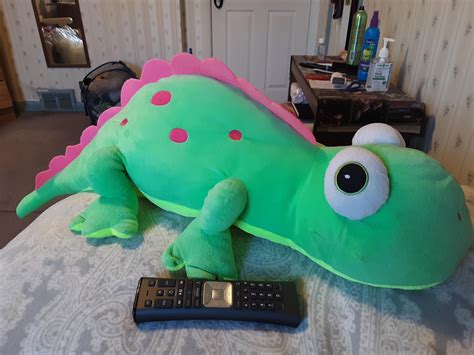 Guys Imagine A Rain World Lizard Plush As Big As This Lad Tv Remote