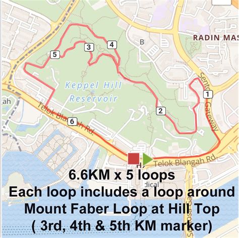 Mount Faber Route 33KM | Connect by JustRunLah!