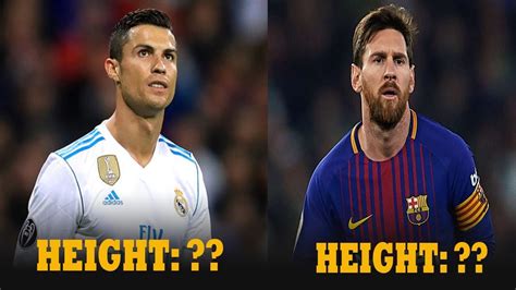 The Best Footballers With Their Height From 168m To 201m How Tall