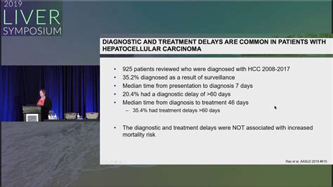 Update Hcc Abstracts From Aasld Catherine Frenette Am Youtube