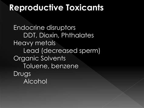 Ppt Reproductive Toxicology Powerpoint Presentation Free Download