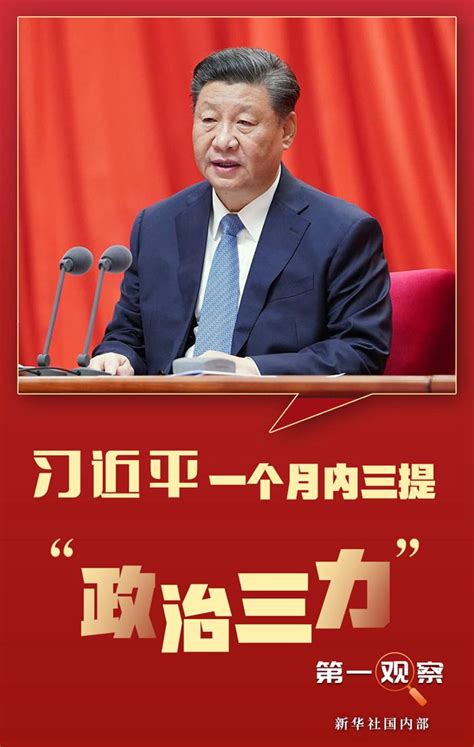 习近平一个月内三提“政治三力” 新闻频道 中国青年网