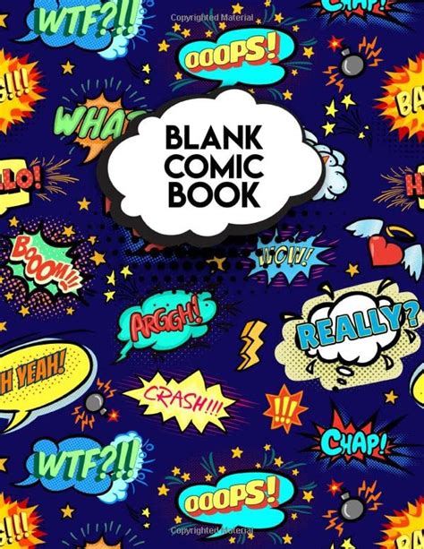 Blank Comic Book Create Your Own Comic Book 110 Pages Of Fun