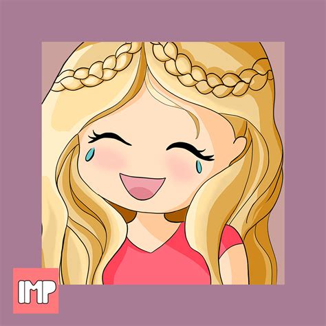 Blonde Girl Emote For Twitch On Behance