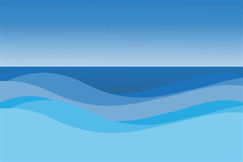 Sea Or Beach Abstract Background In Blue Gradient Color 13209582 Vector