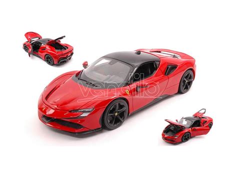 720510 BBURAGO BU16015 FERRARI SF90 STRADALE RED 1 18 Modellino BBURAGO