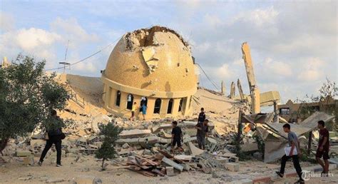 Masjid Bersejarah Di Gaza Dibom Israel Kabartimurnews