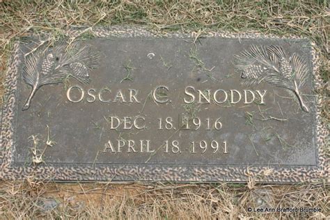 Oscar Cantrell Snoddy Find A Grave Memorial