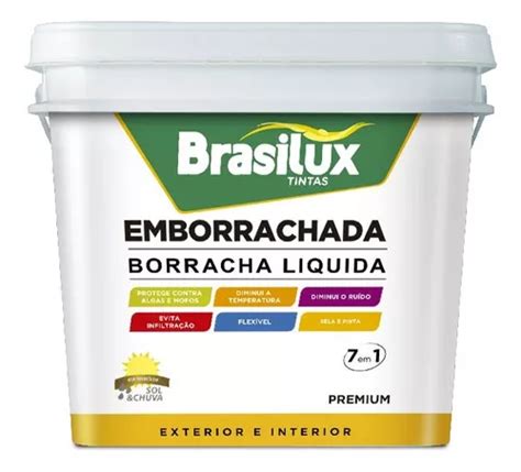 Tinta Emborrachada Brasilux 3 6 Varias Cores Borracha Liquid