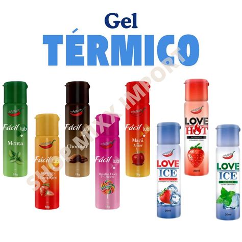 KIT Gel FÁCIL LUB Lubrificante Intimo Corporal À Base de Água SEX SHOP