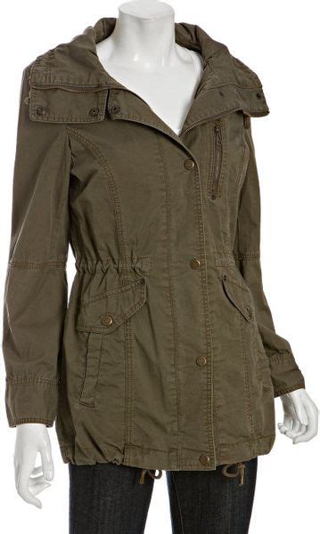 Marc New York Olive Washed Cotton Anorak Jacket In Green Olive Lyst