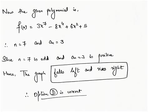 Solved Use The Leading Coefficient Test To Determine The End Behavior Of Course Hero