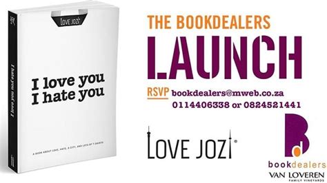 I Love You I Hate You Book Launch At Bookdealers Za