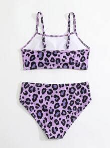 Tween Girl Leopard Print Bikini Set Summer Beach Shein South Africa