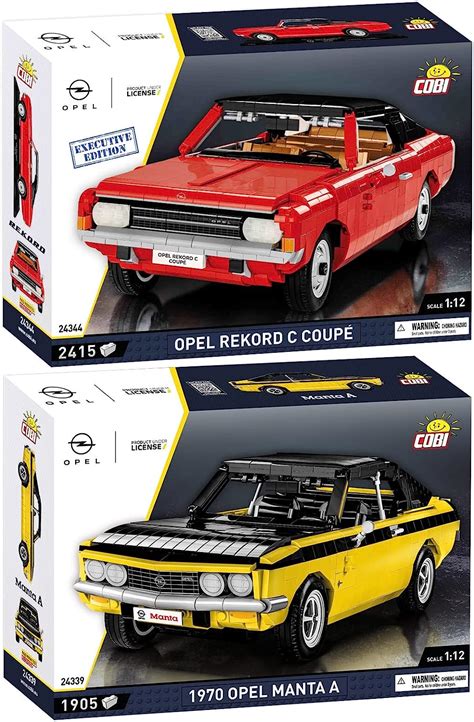 BRICKCOMPLETE COBI 2er Set 24344 Opel Rekord C Coupe Executive