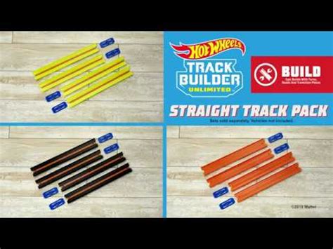 Hot Wheels Track Builder Unlimited Straight Track Pack YouTube