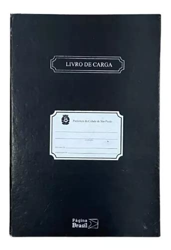 Livro De Carga Capa Dura Preta Fls Numerado X Mm Mercadolivre